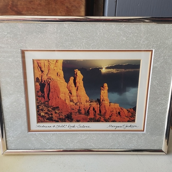 Framed Art Madonna & Child Rock Margaret L Jackson - Sedona AZ - Picture 1 of 8